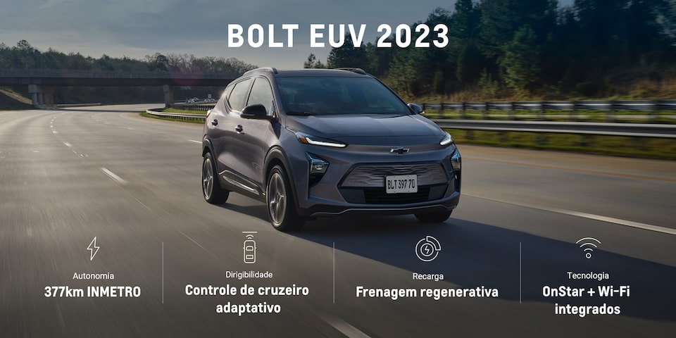 Novo carro 100% elétrico da Chevrolet, Bolt EUV 2023