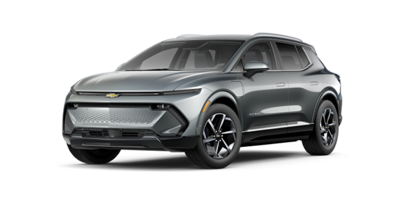 Imagem de um Chevrolet Equinox EV na cor Prata Shark.