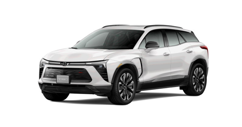 Imagem de um Chevrolet Blazer EV RS na cor Branco Abalone.