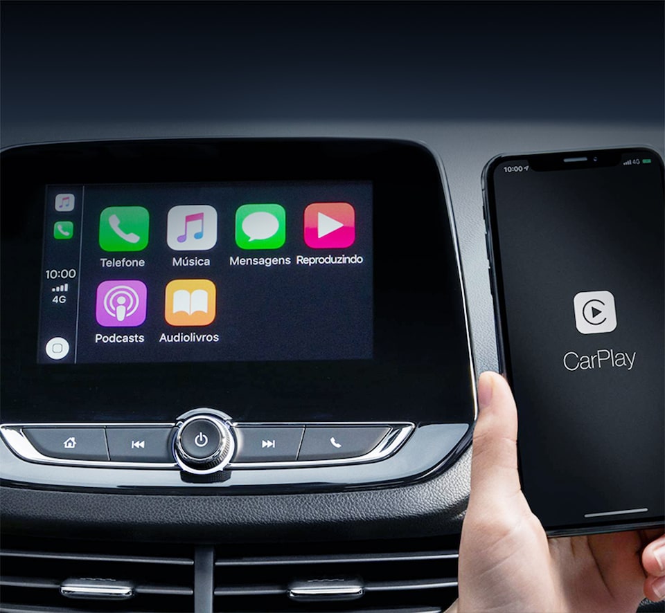 Chevrolet MyLink conectado ao sistema Apple Carplay