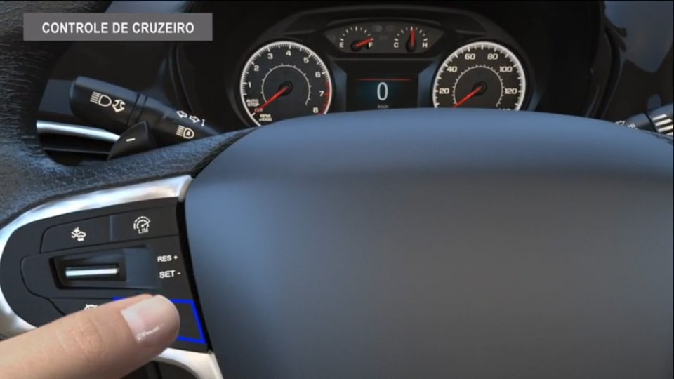 Tutorial Chevrolet como funciona o Controle de velocidade